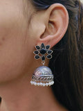 Oxidised Pearl Jhumka