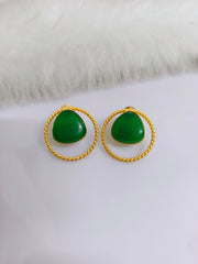 Golden Stud Earrings 