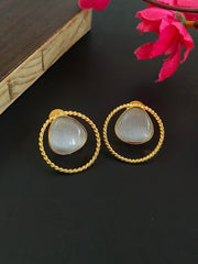 Golden Stud Earrings 