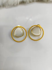 Golden Stud Earrings 