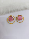 Golden Stud Earrings 