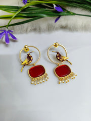 Golden Dangler Earrings 