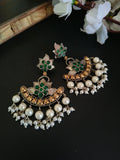 Oxidised Silver Jhumka Earrings