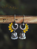 Oxidised jhumka earrings