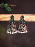 Traditional German Silver Jhumka with Intricate Design and Stunning Finish | Sarichka