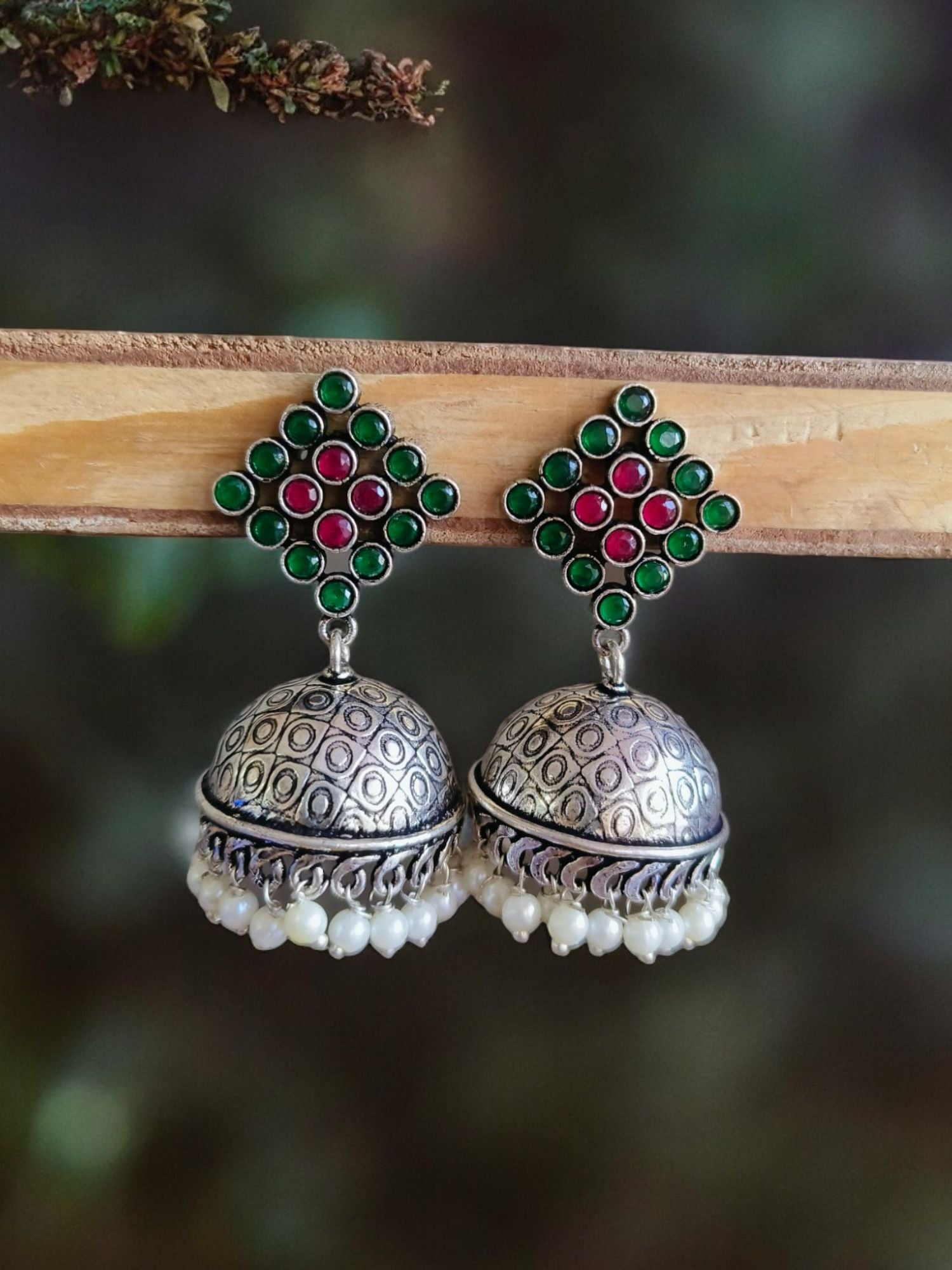 oxidized jewellery earrings