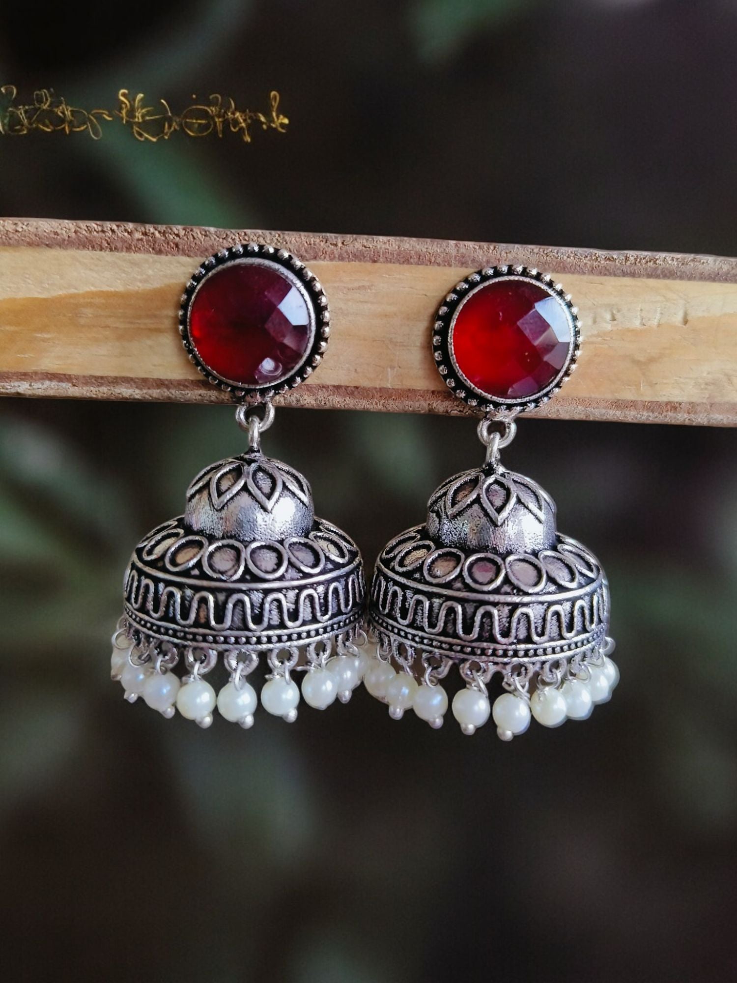 Trendy Oxidised Jhumka.