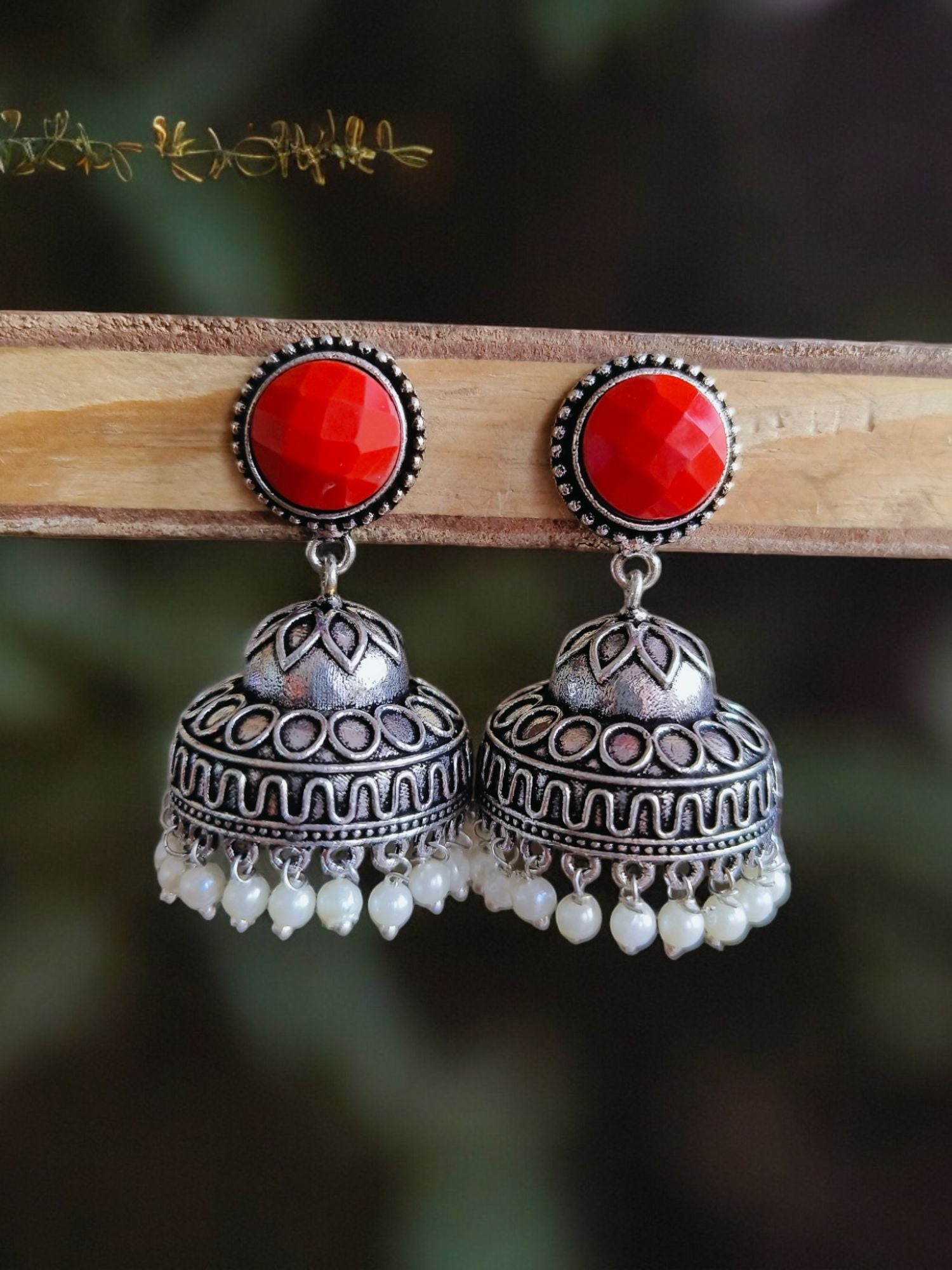 Oxidised Jhumka.