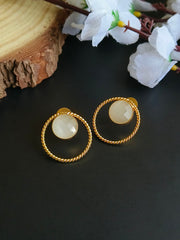 Golden Daily Wear Earrings | Sarichka