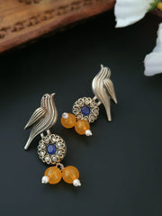 Oxidised Golden Earrings 