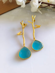 Golden dangler earrings 