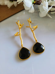 Golden dangler earrings 