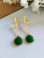 Golden dangler earrings 