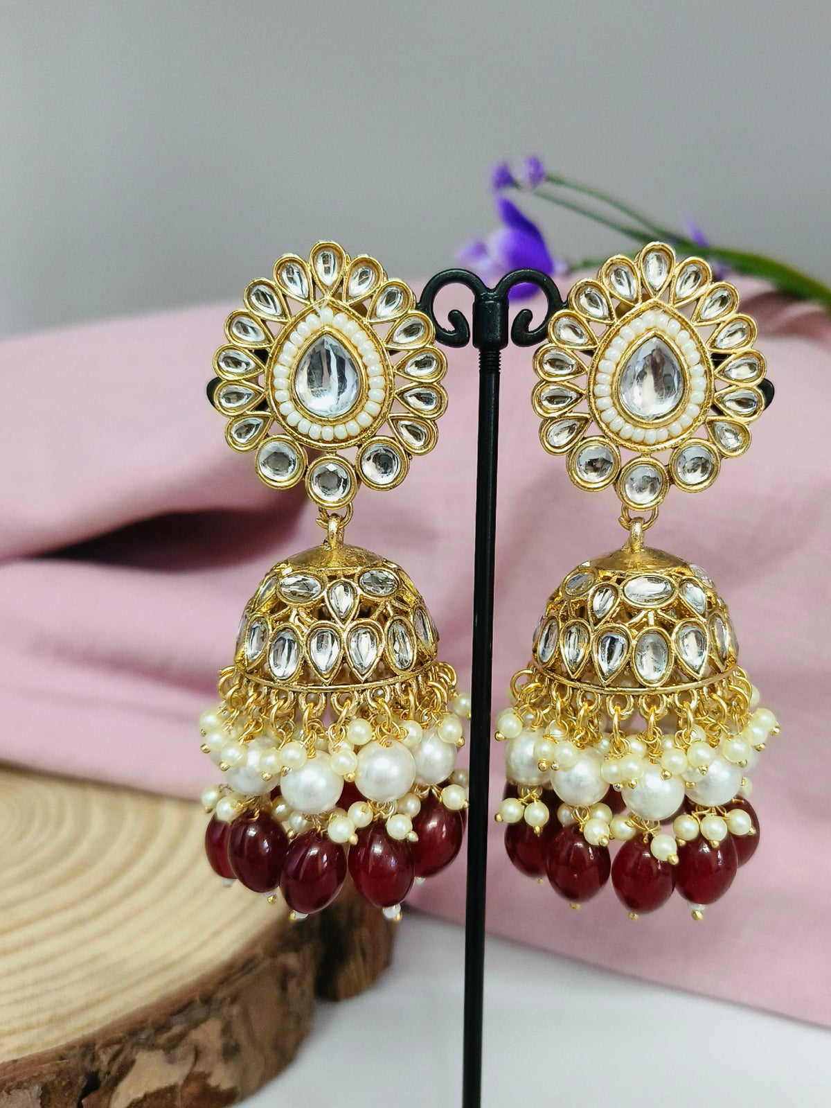 Pearl Jhumka Earring 