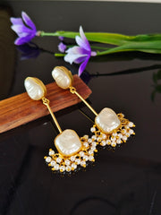 Golden Pearl Earrings | Sarichka