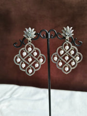 Oxidised Dangler Earrings 