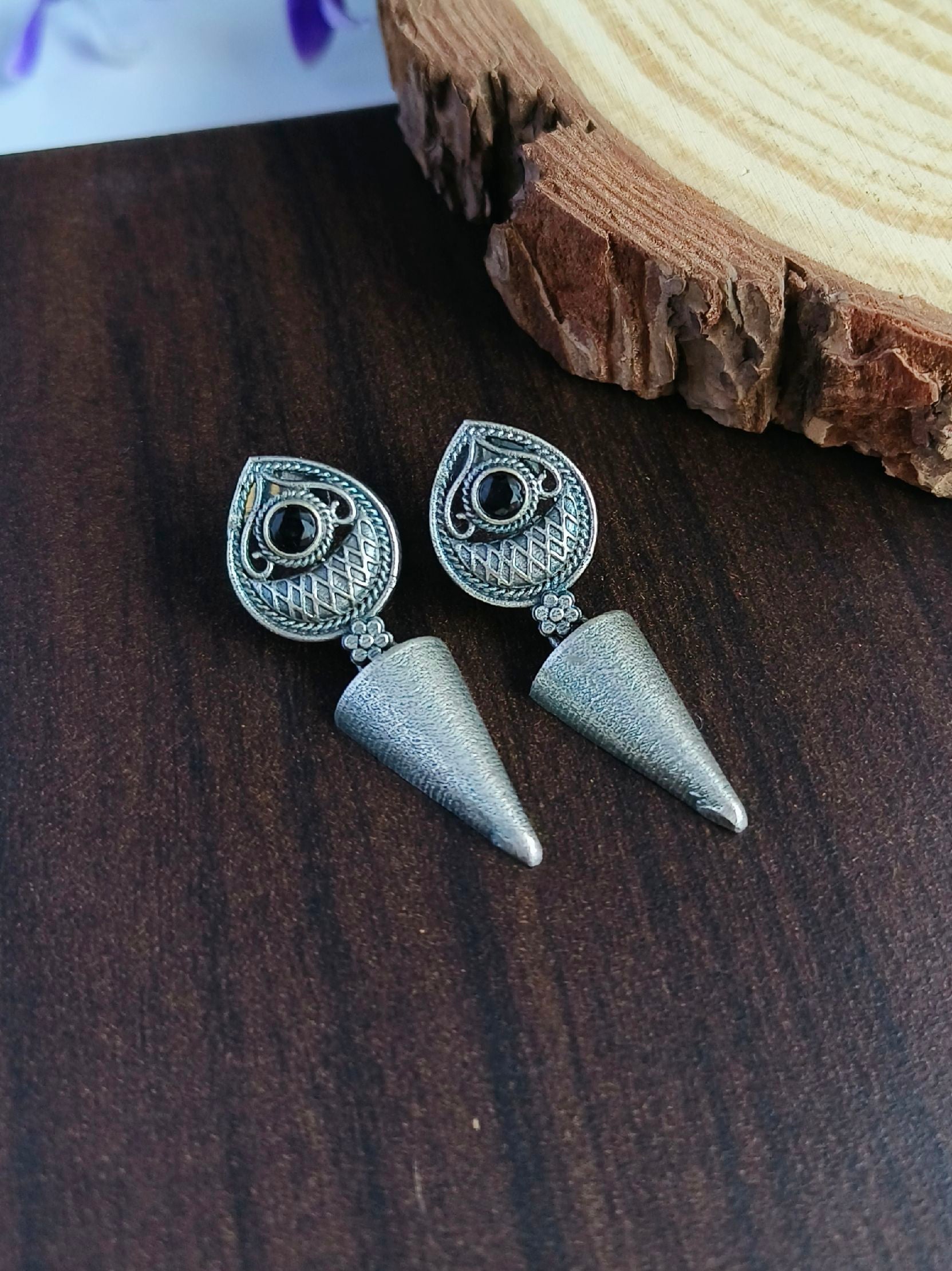 oxidised earrings