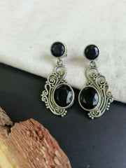 Victorian Oxidised Dangler Earrings | Sarichka