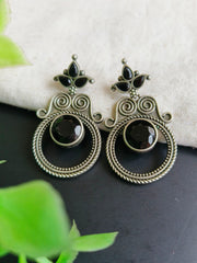 Oxidised Dangler Earrings