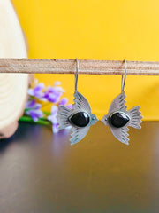 oxidised Hook earrings