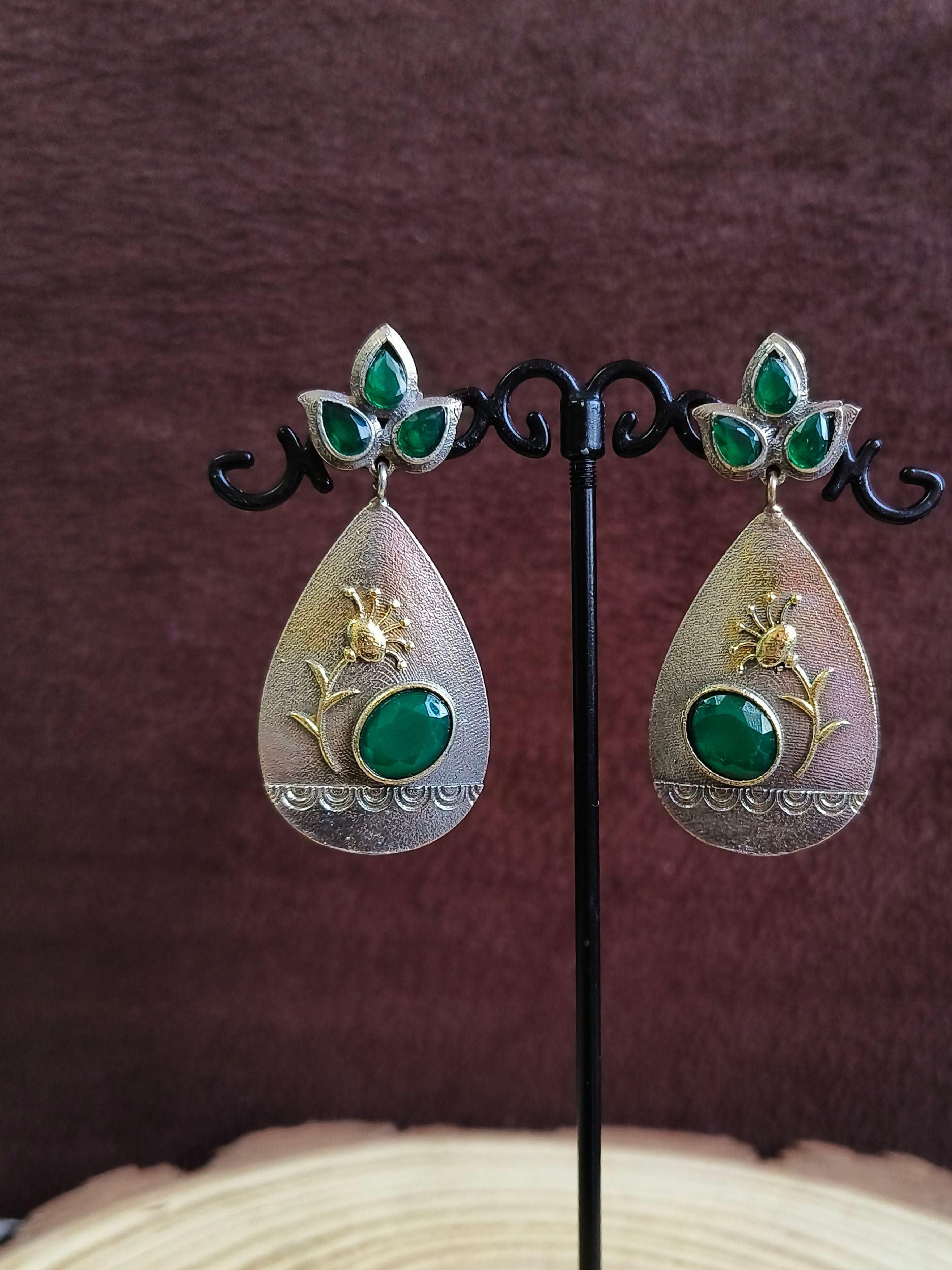  Drop Oxidised Dangler Earrings