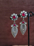 Leaf Oxidised Dangler Earrings | Sarichka