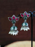 Oxidised Pearl Jhumki