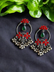 Lotus Chandbali Earrings