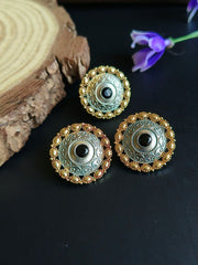 Oxidized Studs with Rings