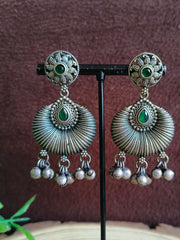 Oxidised Dangler Earrings