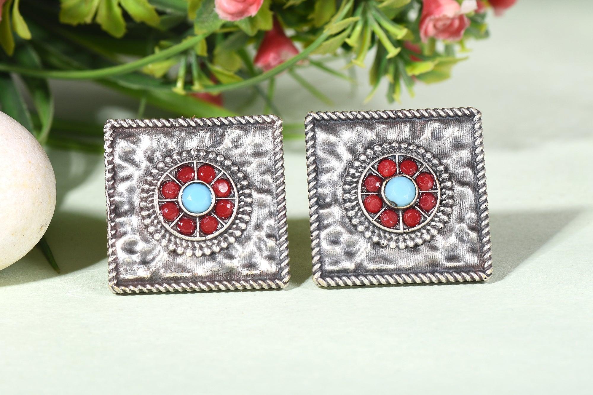 German Silver Earrings 