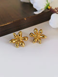 Golden Stud Earrings