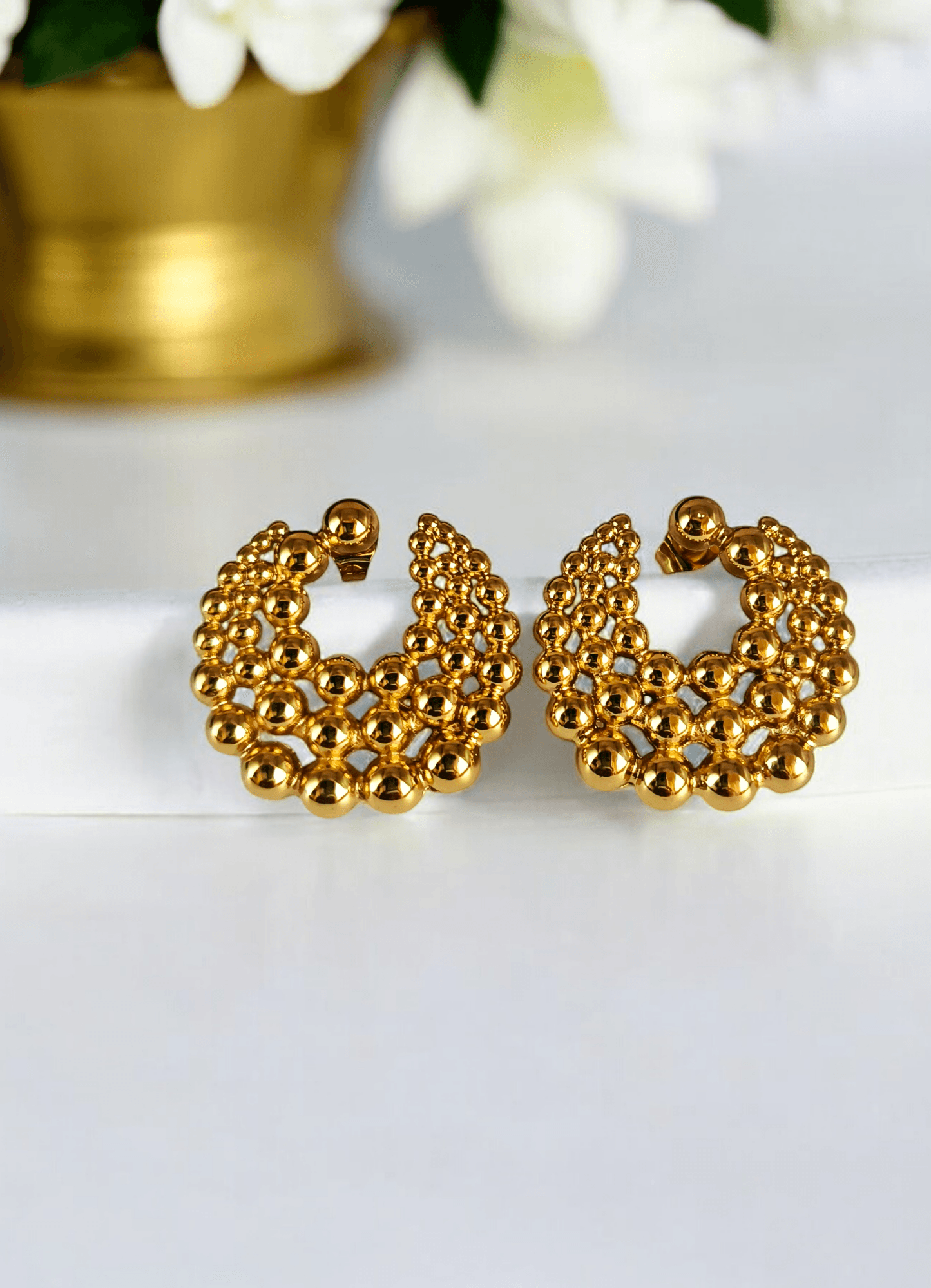 Golden Stud Earring