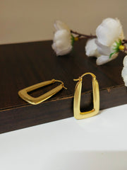 Golden Hoop Earrings 