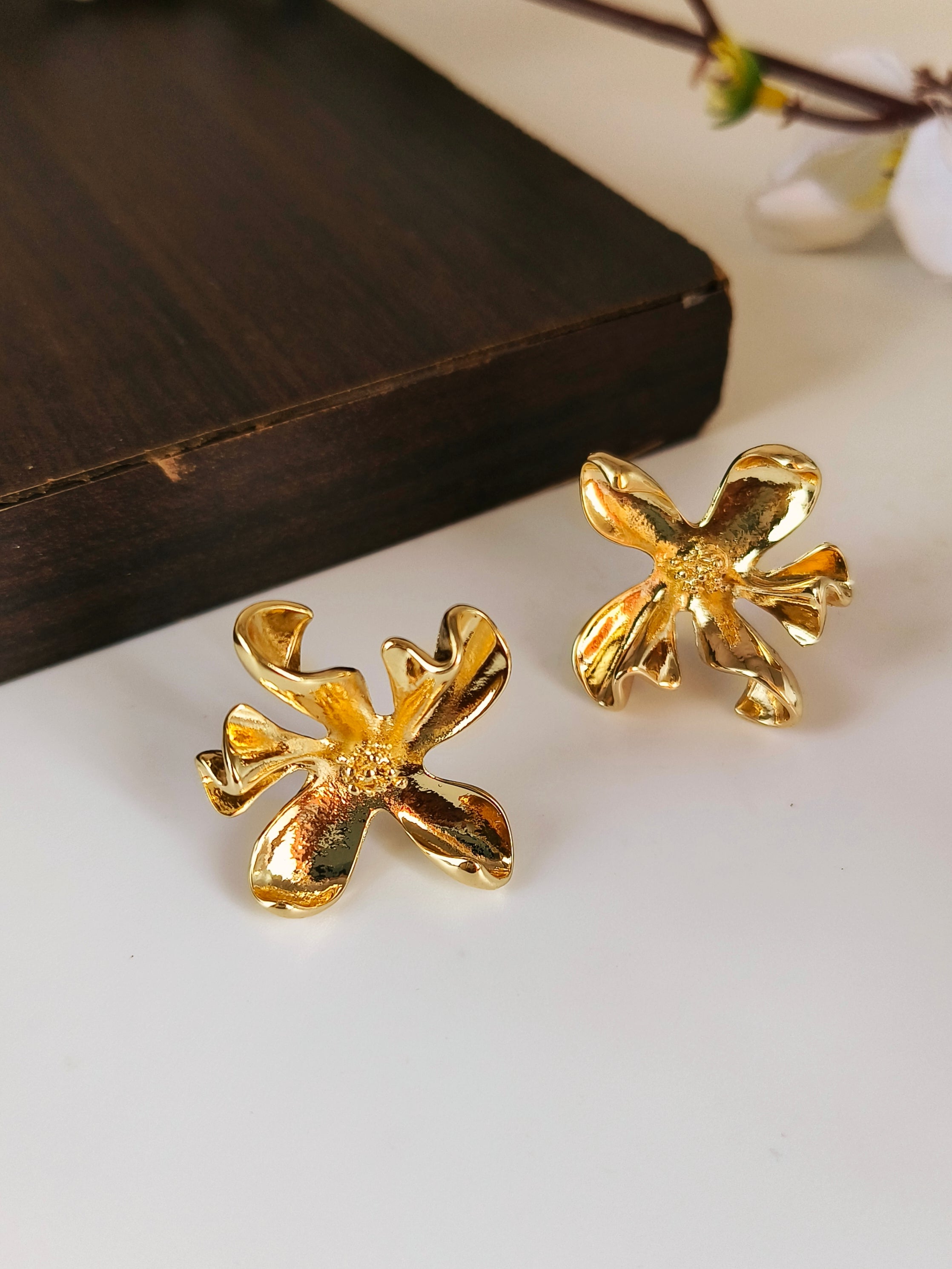 Golden Stud Earring