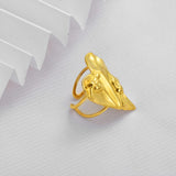 Heart Shaped Gold Plated Rings | sarichka