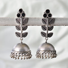 Oxidized Silver Plated Jhumki Earring