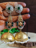 Pearl Oxidized Long Jhumka | Sarichka