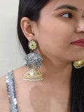 Boho Charm Oxidized Jhumkas | Sarichka