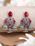 Shop Timeless Oxidized Jhumka with Stones for Special Occasions | Sarichka