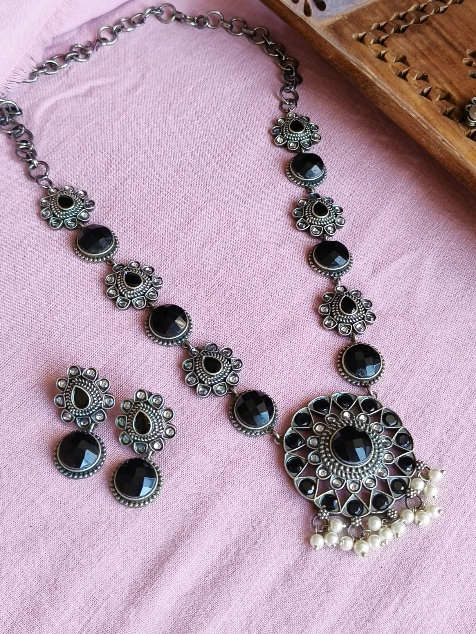 Oxidized Necklace Set | Sarichka