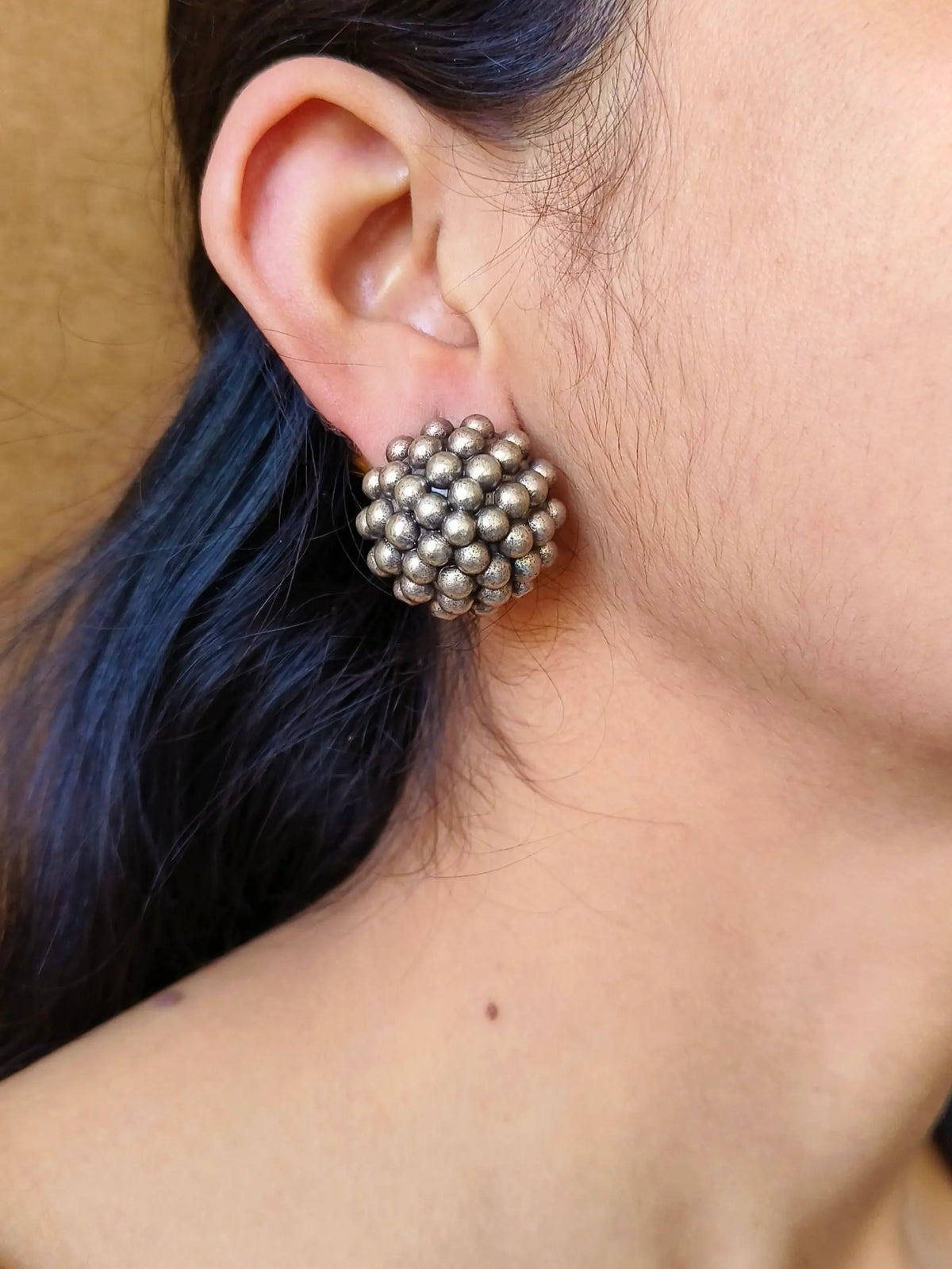 Casual Wear Oxidised Stud Earrings for Everyday Elegance | Sarichka