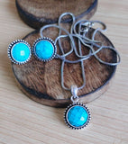 German Silver Oxidised Chain Pendant Set  | Sarichka