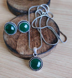 German Silver Oxidised Chain Pendant Set  | Sarichka