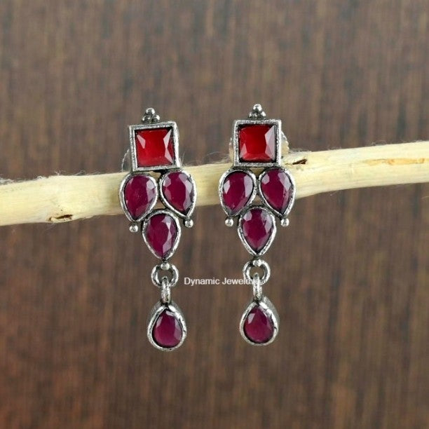 Daily Wear Oxidised Stud Earrings | Sarichka