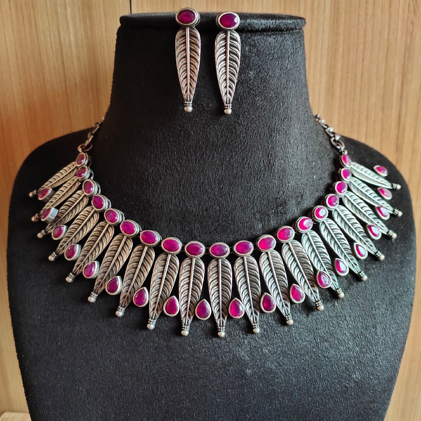 Antique Silver-Toned Elegant Necklace Set | Sarichka Fashion