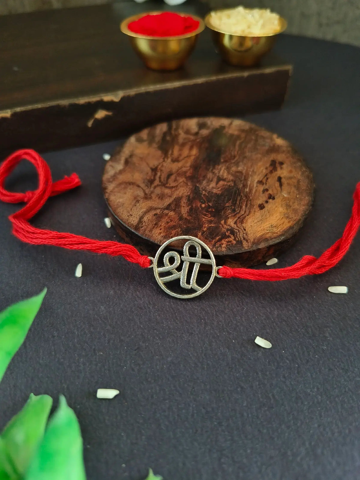 Oxidised "Shree" Rakhi Set for Bhaiya Bhabhi | Sarichka Fashion
