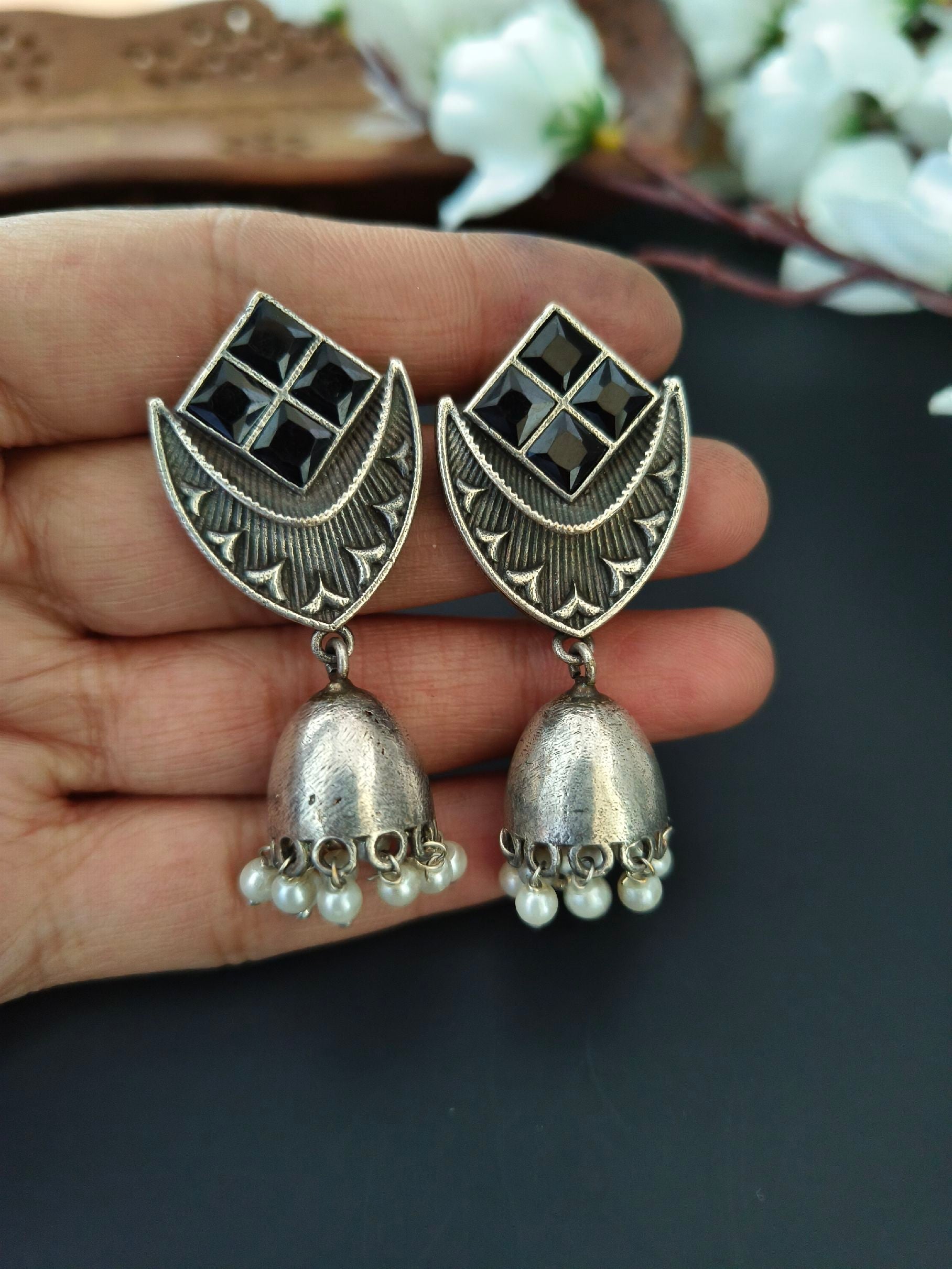 Oxidised Victorian Necklace Set for Women | Sarichka Fashion