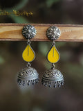 Teardrop Meenakari Jhumka | Sarichka