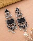 Silver Look-Alike Dangler Earrings for Elegant Ethnic Wear | Sarichka